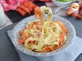 Recept Tagliatelle s uzeným lososem a koprem