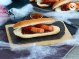 Recept Krvavé halloweenské párky v rohlíku