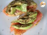 Recept Bruschetta z lososa a avokáda