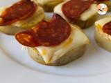 Recept Polenta crostini se sýrem scamorza a feferonkami