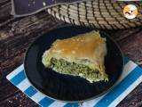 Recept Spanakopita, velmi jednoduchý řecký koláč se špenátem a sýrem feta.