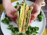 Recept Toastový wrap ve stylu brunch - tortilla wrap hack