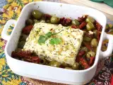 Recept Zapečená feta se sušenými rajčaty a olivami po středomořsku