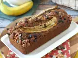 Recept Veganský banánový chlebíček s miso, ořechy a čokoládou