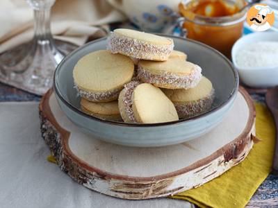 Recept Alfajores - argentinský chlebíček s mléčným džemem a kokosem