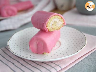 Recept Jahodové mini rohlíčky, pink panthers