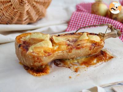 Recept Courgiflette - máslová dýně na způsob tartiflette