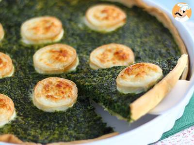 Recept Quiche se špenátem a kozím sýrem