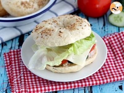 Recept Vegetariánský bagel