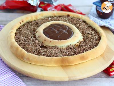 Recept Pizza s kit kat a jogurtem čokoláda danette