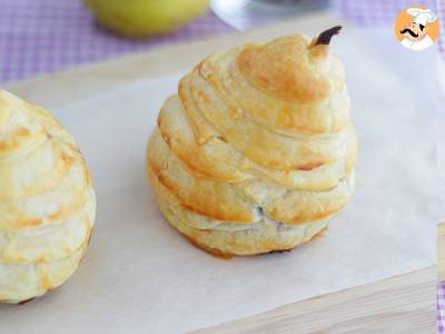 Recept Hrušky z listového těsta s čokoládovým středem