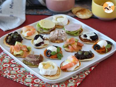 Recept Blini talíř s náplněmi, ideální pestrý aperitiv pro sváteční období