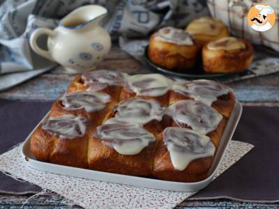 Recept Skořicové rohlíčky, skořicová brioška s vanilkovou polevou