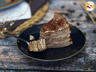 Recept Palačinkový koláč ve stylu tiramisu s kávou a kakaem