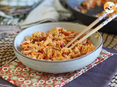 Recept Nasi goreng, indonéský pokrm z rýže