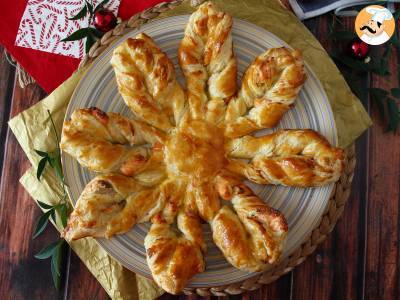 Recept Vločkové pečivo s lososem a sýrem fromage frais, ideální jako aperitiv.