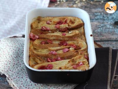 Recept Francouzské toasty pečené v troubě s růžovou pralinkou, ultragurmánský recept