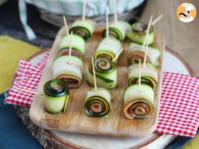 Recept Závitky z cukety a uzeného lososa