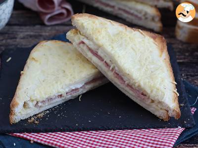 Recept Gourmet croque-monsieur s bešamelovou omáčkou