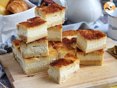 Recept Tvarohový koláč a tvarohové tyčinky s francouzským toastem (french toast cheesecake bars)