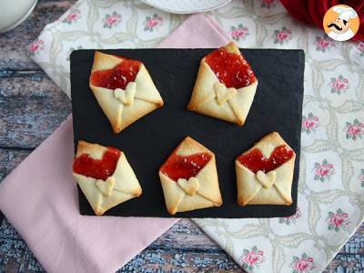 Recept Křehké obálky lásky na valentýna