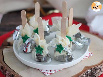 Recept Lízátka s horkou čokoládou: hořká čokoláda + carambar