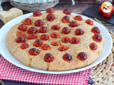 Recept Focaccia s cherry rajčátky