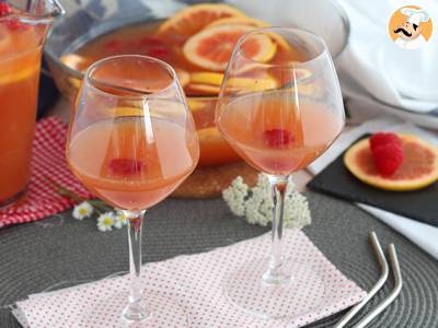 Recept Růžová sangria s růžovým vínem