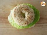 Vegetariánský bagel - Příprava krok 4