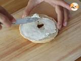 Čokoládový banánový bagel - Příprava krok 2