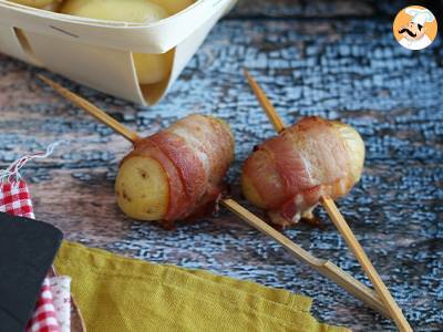 Aperitivní špízy z brambor a uzené slaniny - foto 2