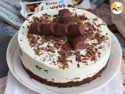 Báječný nepečený tvarohový koláč Kinder Bueno - foto 4