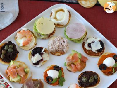 Blini talíř s náplněmi, ideální pestrý aperitiv pro sváteční období - foto 2