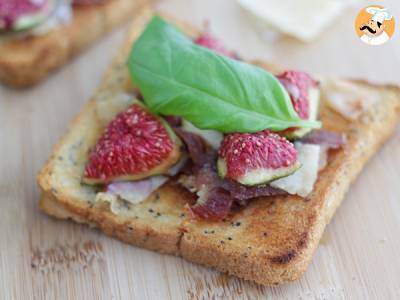 Bruschetta s fíky, parmazánem a parmskou šunkou - foto 2