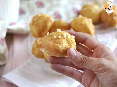 Chouquettes, choux s perlovým cukrem - foto 4