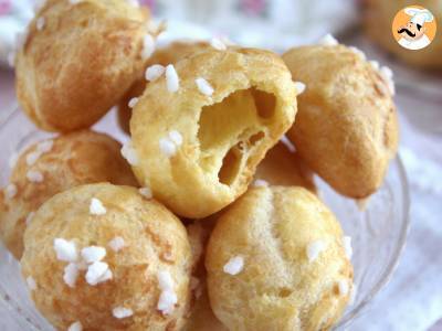 Chouquettes, choux s perlovým cukrem - foto 6