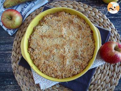 Extra křupavý a rozplývající se jablečno-hruškový crumble - foto 2