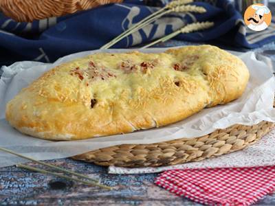 Fougasse se slaninou a cibulí