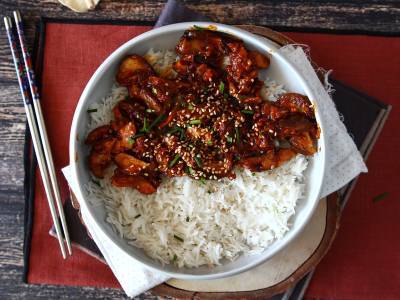 Houby na korejský způsob - houby shiitake v omáčce gochujang - foto 4