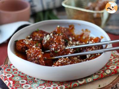 Korejské smažené kuře s pikantní omáčkou gochujang - Dakgangjeong - foto 5