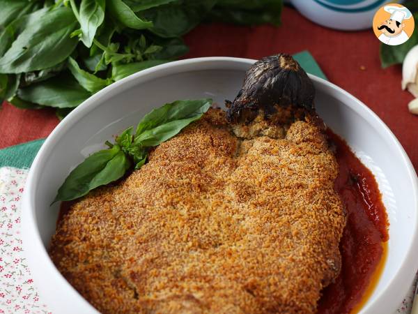 Lilek obalený v těstíčku po milánsku, ale vegetariánský - Vaření ve fritéze na vzduchu - foto 6