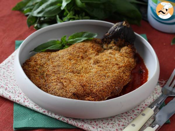 Lilek obalený v těstíčku po milánsku, ale vegetariánský - Vaření ve fritéze na vzduchu - foto 7