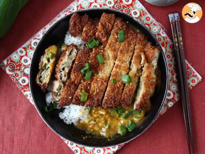 Lilek obalený ve strouhance panko, japonské kari ve stylu katsu, ale vegetariánské - foto 2