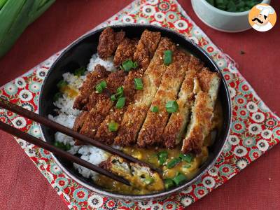 Lilek obalený ve strouhance panko, japonské kari ve stylu katsu, ale vegetariánské - foto 7