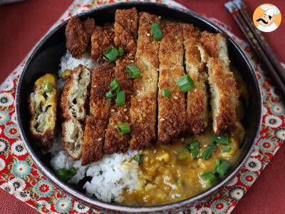 Lilek obalený ve strouhance panko, japonské kari ve stylu katsu, ale vegetariánské - foto 8