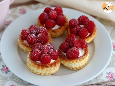 Maliny a mascarpone vol au vents - foto 3