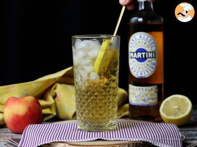 Martini Spritz bez alkoholu, sladký květinový koktejl k aperitivu - foto 3