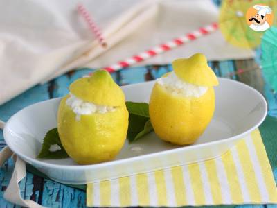 Mrazený citron, osvěžující sorbet