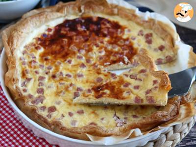 Nízkotučný quiche se šunkou, sýrem a jogurtem! - foto 3