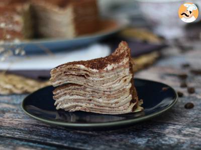 Palačinkový koláč ve stylu Tiramisu s kávou a kakaem - foto 6